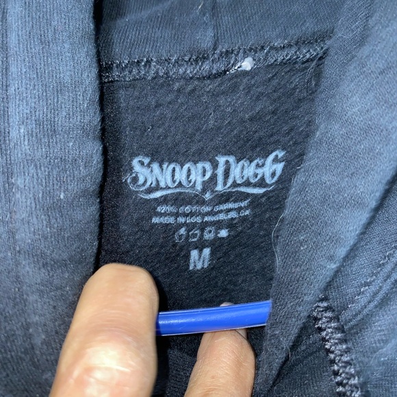 Black hoodie snoop dogg brand size medium mens womens - Picture 2 of 2